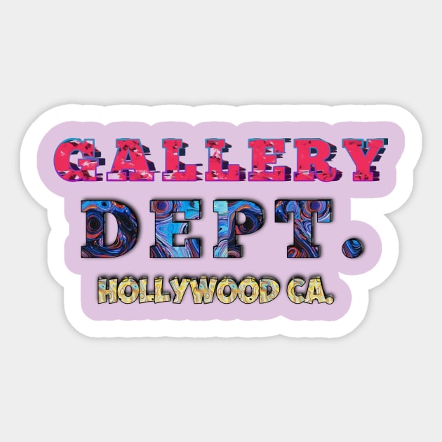 GALLERY DEPT HOLLYWOOD Sticker by Nizar clothing store 